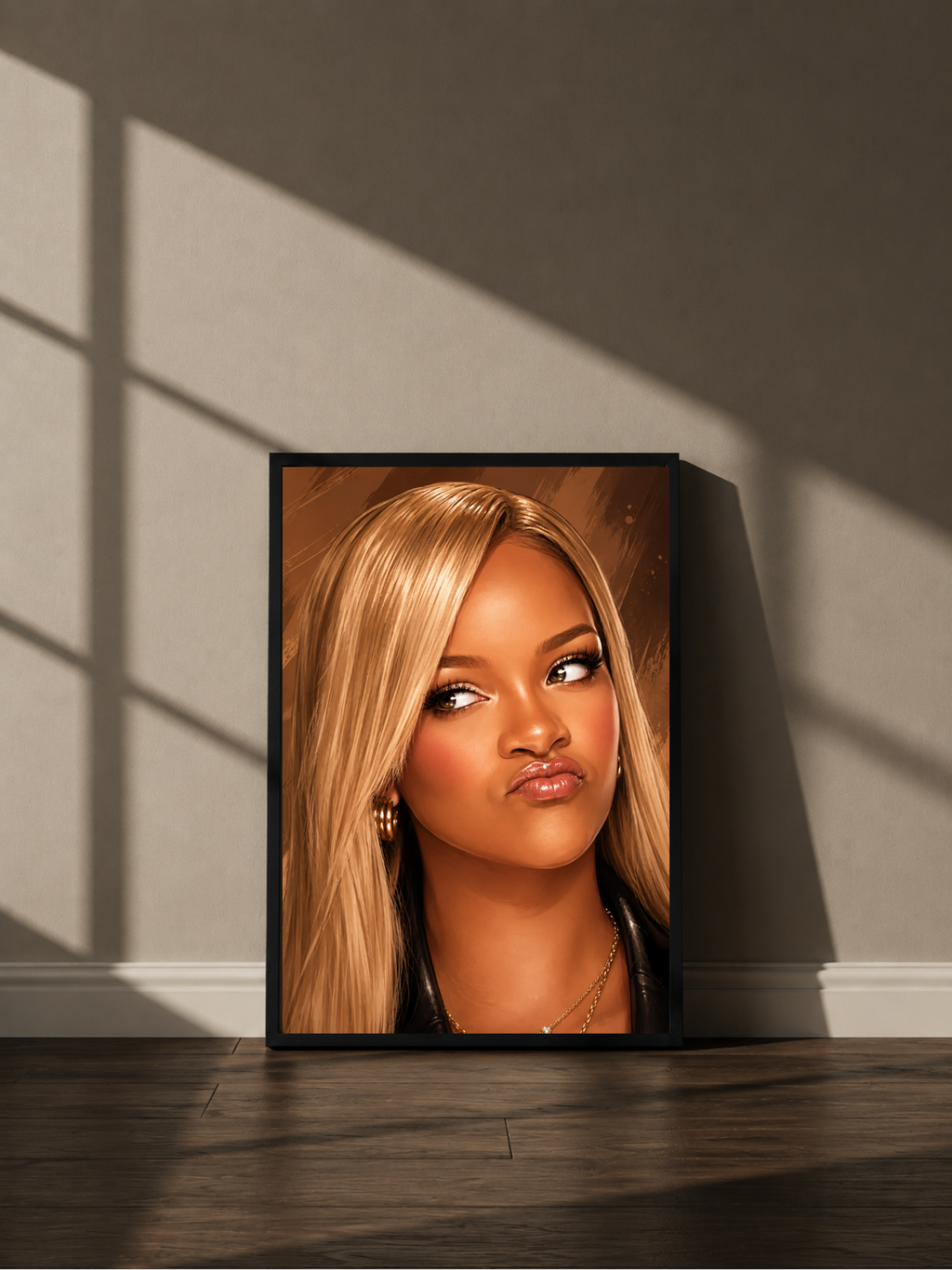 Wandbild - Rihanna Illustration