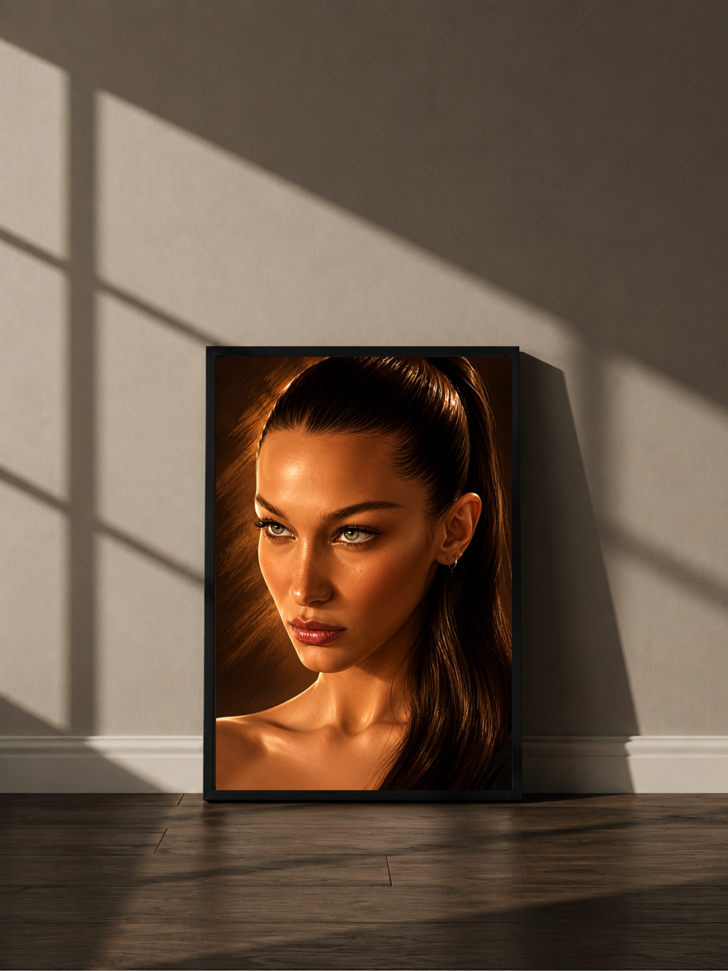 Wandbild - Bella Hadid Illustration