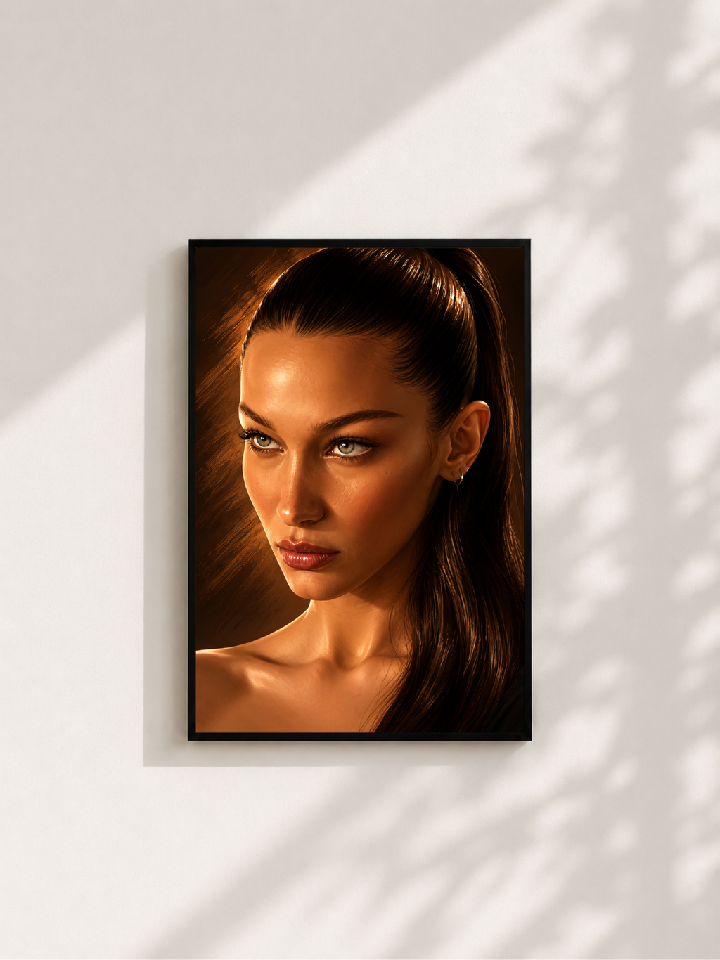 Wandbild - Bella Hadid Illustration