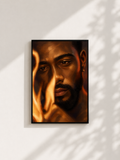 Wandbild - Fire Portrait Man