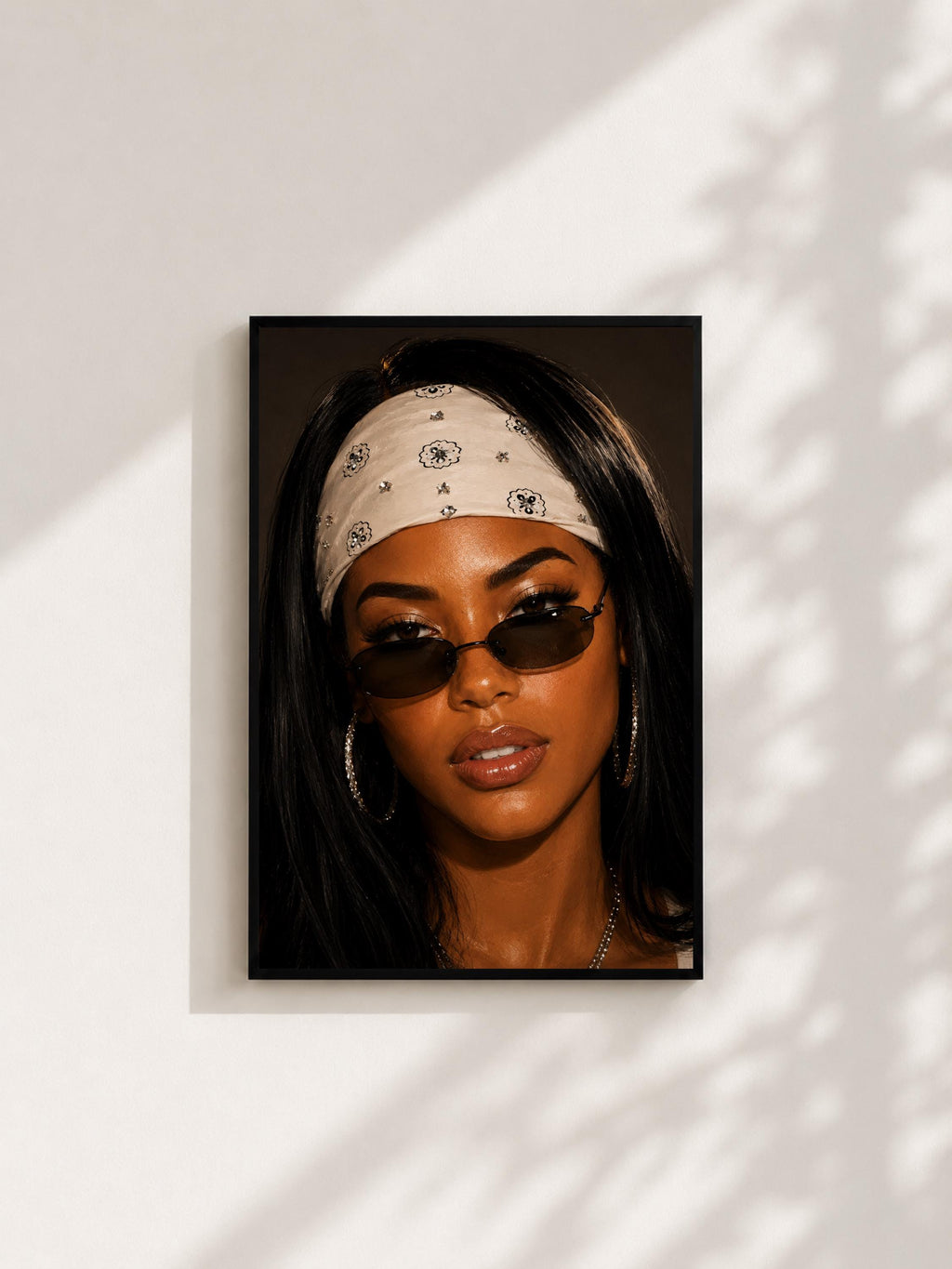 Wandbild - Aaliyah Illustration Wall Art Poster Frauen Femme Weiblichkeit Wanddeko Kunst für Wohnzimmer Schlafzimmer Print Pop Art Oldschool __etsy:8079316870