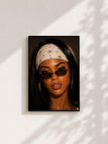Wandbild - Aaliyah Illustration Wall Art Poster Frauen Femme Weiblichkeit Wanddeko Kunst für Wohnzimmer Schlafzimmer Print Pop Art Oldschool __etsy:8079316870