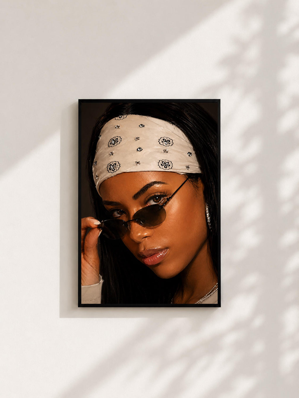 Wandbild - Aaliyah Illustration Wall Art Poster Frauen Femme Weiblichkeit Wanddeko Kunst für Wohnzimmer Schlafzimmer Print Pop Art Oldschool __etsy:8079319530