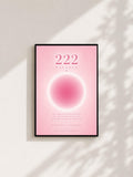 Wandbild - Angel Number 222 Minimalistisch Wanddekoration Frauen Femme Engelszahlen Manifestation Aura Poster Wall Art Decor spiritual __etsy:8154495993