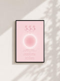 Wandbild - Angel Number 555 Minimalistisch Wanddekoration Frauen Femme Engelszahlen Manifestation Aura Poster Wall Art Decor spiritual __etsy:8154505449