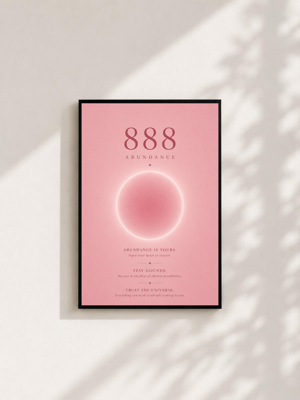 Wandbild - Angel Number 888 Minimalistisch Wanddekoration Frauen Femme Engelszahlen Manifestation Aura Poster Wall Art Decor spiritual __etsy:8106604146