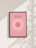 Wandbild - Angel Number 888 Minimalistisch Wanddekoration Frauen Femme Engelszahlen Manifestation Aura Poster Wall Art Decor spiritual __etsy:8106604146