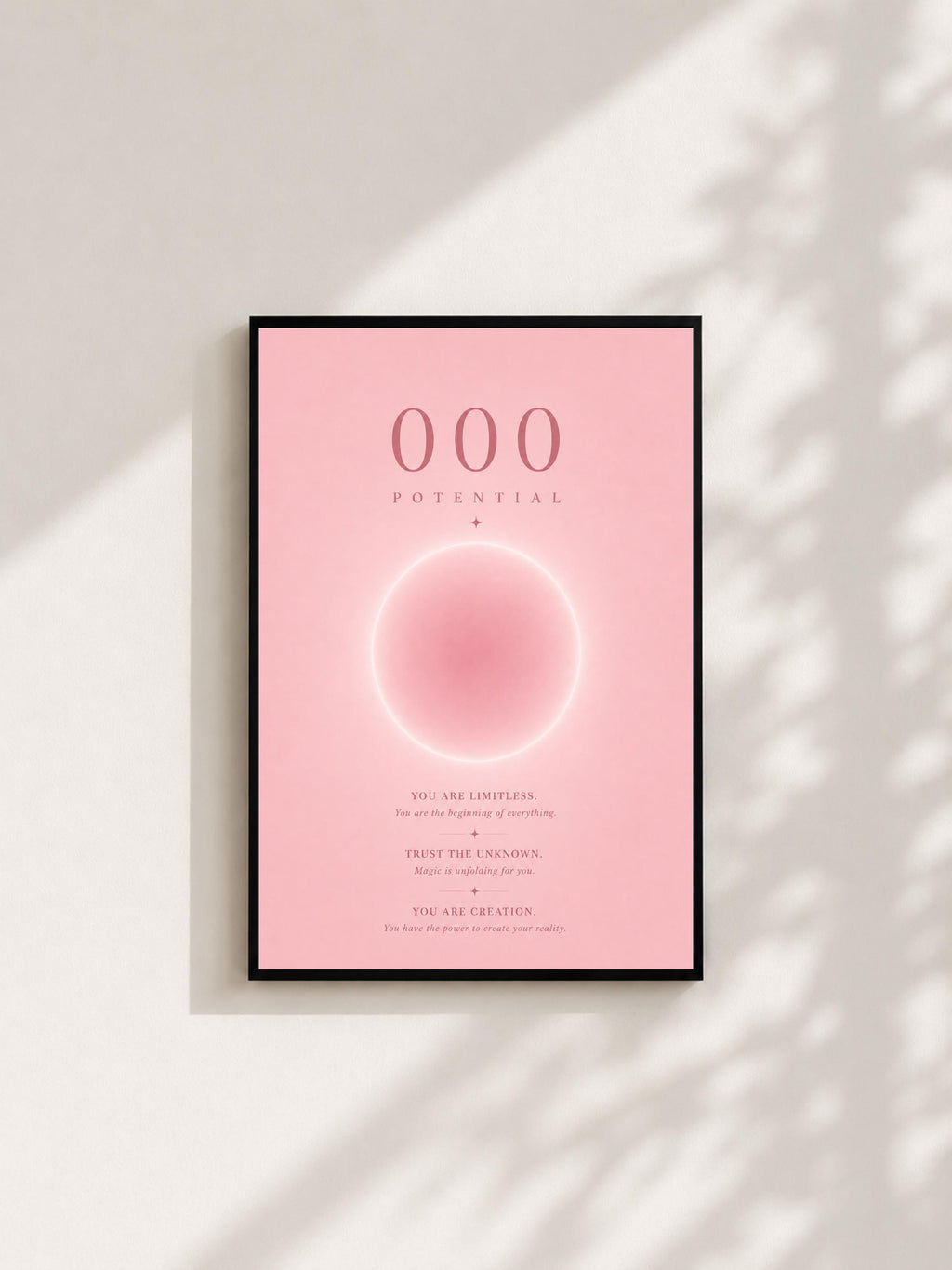 Wandbild - Angel Number 000 Minimalistisch Wanddekoration Frauen Femme Engelszahlen Manifestation Aura Poster Wall Art Decor spiritual __etsy:8154512221