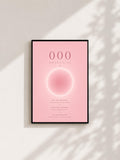 Wandbild - Angel Number 000 Minimalistisch Wanddekoration Frauen Femme Engelszahlen Manifestation Aura Poster Wall Art Decor spiritual __etsy:8154512221