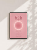 Wandbild - Angel Number 666 Minimalistisch Wanddekoration Frauen Femme Engelszahlen Manifestation Aura Poster Wall Art Decor spiritual __etsy:8106601840