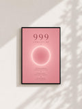 Wandbild - Angel Number 999 Minimalistisch Wanddekoration Frauen Femme Engelszahlen Manifestation Aura Poster Wall Art Decor spiritual __etsy:8106604966