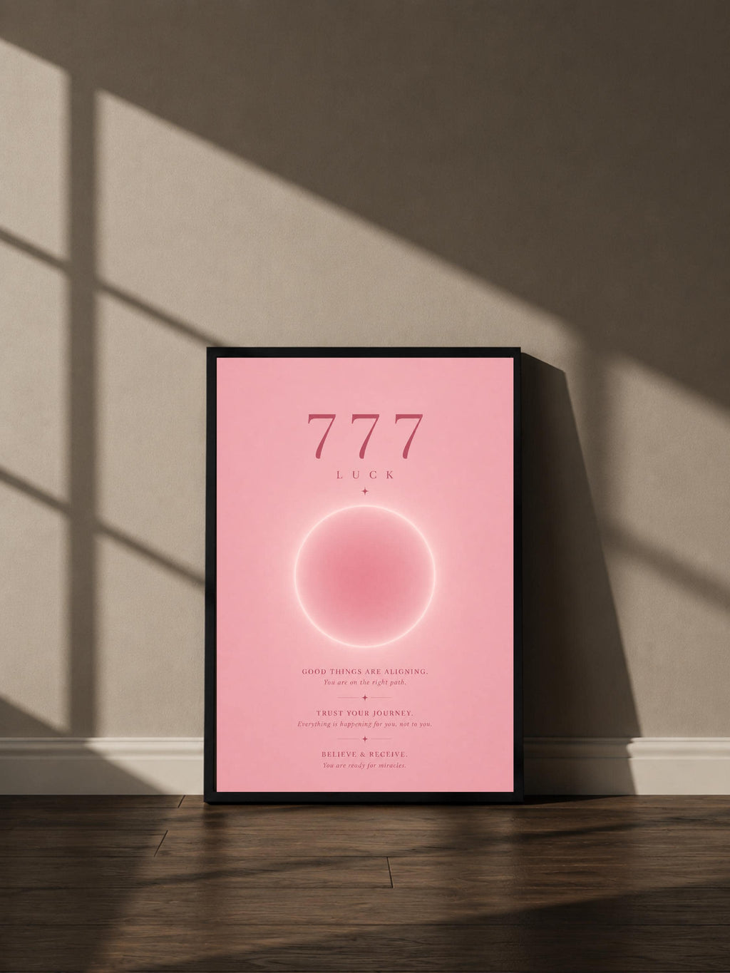 Wandbild - Angel Number 777 Minimalistisch Wanddekoration Frauen Femme Engelszahlen Manifestation Aura Poster Wall Art Decor spiritual __etsy:8154509031