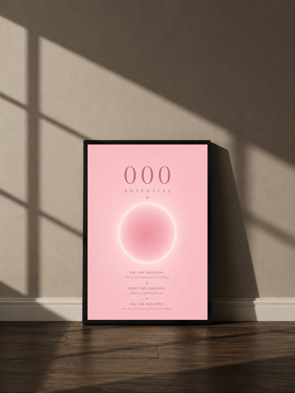 Wandbild - Angel Number 000 Minimalistisch Wanddekoration Frauen Femme Engelszahlen Manifestation Aura Poster Wall Art Decor spiritual __etsy:8106606084