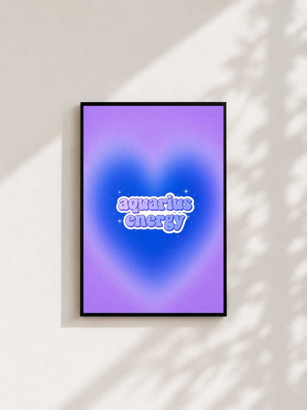 Wandbild - Aquarius Energy Sternzeichen Poster Wall Art Zodiac astrology Girl Frauen Wanddekoration Horoskop mystical Decor Aesthetic __etsy:8146655337