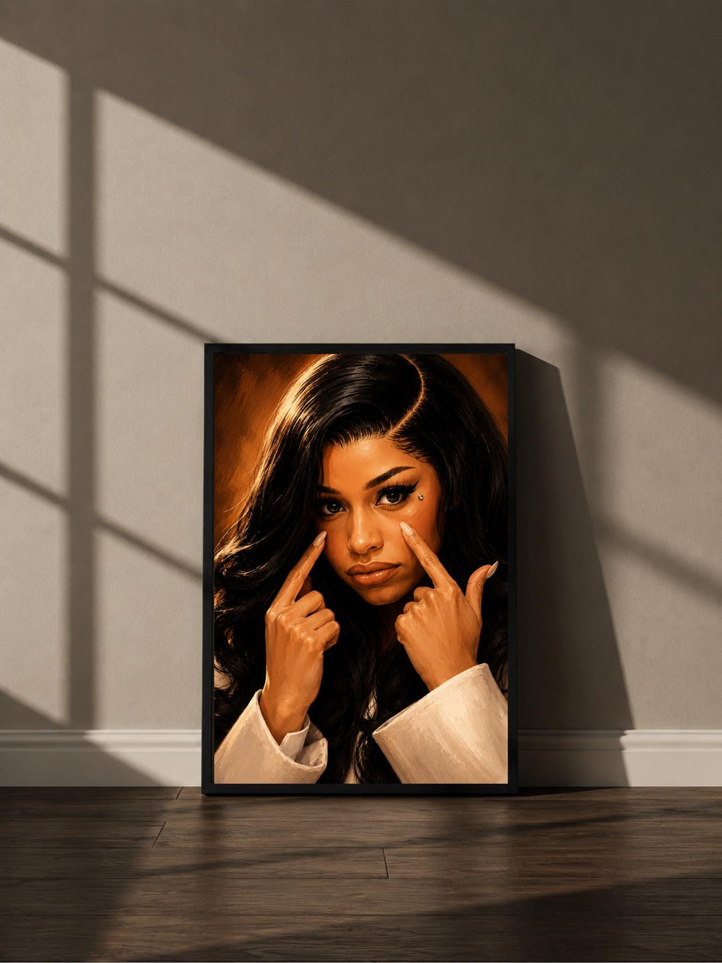 Wandbild - Cardi B Illustration Wall Art Poster Frauen Femme Weiblichkeit Wanddeko Kunst für Wohnzimmer Schlafzimmer Print Pop Art __etsy:8160285875