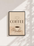 Wandbild - Coffee Poster Wall Art Küche Kaffee Guide Print Minimalistisch Illustration Cafe Deko Wanddeko Urban Dekoration __etsy:8108785324