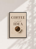 Wandbild - Coffee Poster Wall Art Küche Kaffee Guide Print Minimalistisch Illustration Cafe Deko Wanddeko Urban Dekoration __etsy:8108787304