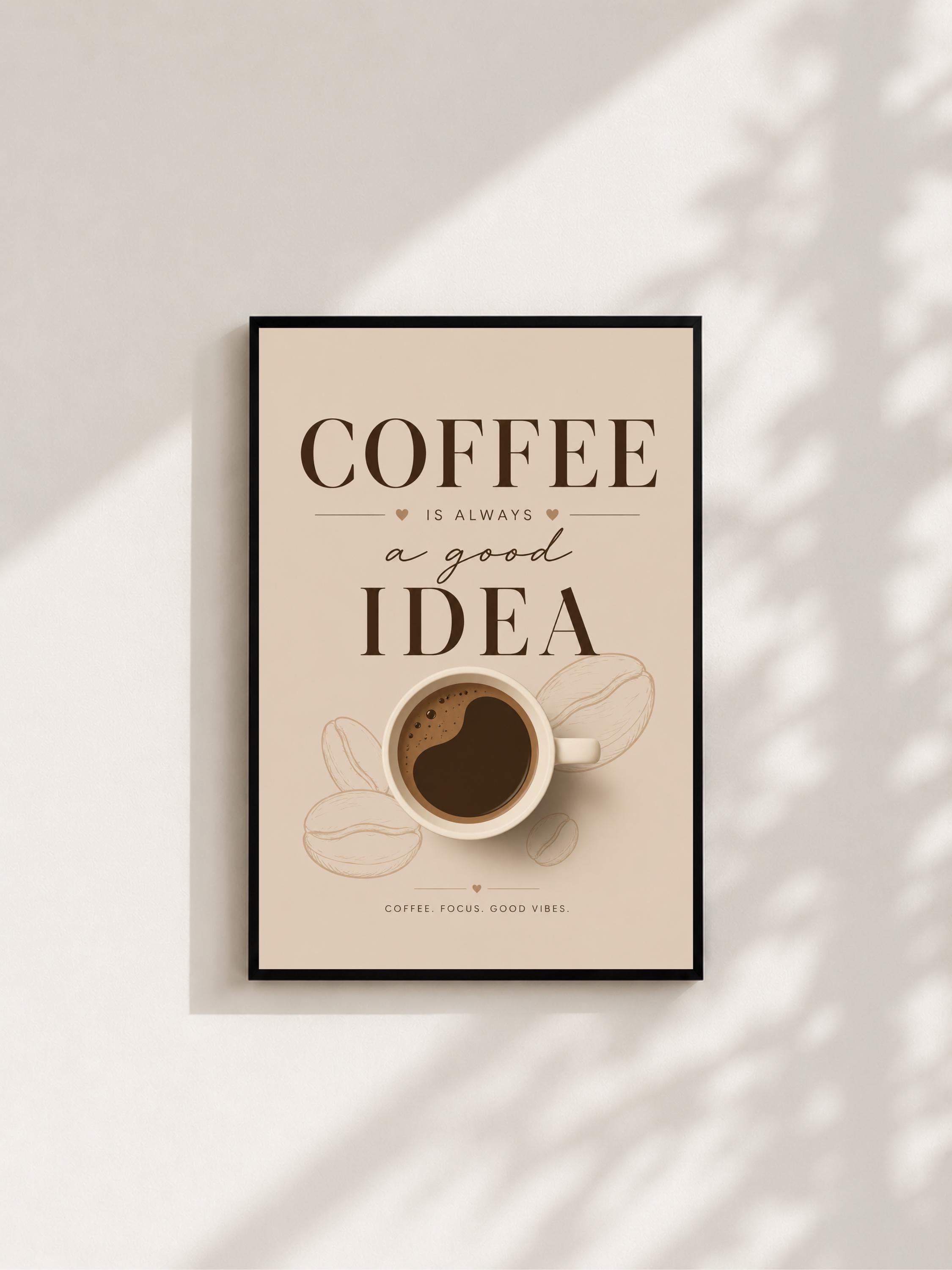 Wandbild - Coffee Poster Wall Art Küche Kaffee Guide Print Minimalistisch Illustration Cafe Deko Wanddeko Urban Dekoration __etsy:8108787304