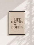 Wandbild - Coffee Poster Wall Art Küche Kaffee Guide Print Minimalistisch Illustration Cafe Deko Wanddeko Urban Dekoration __etsy:8108774374