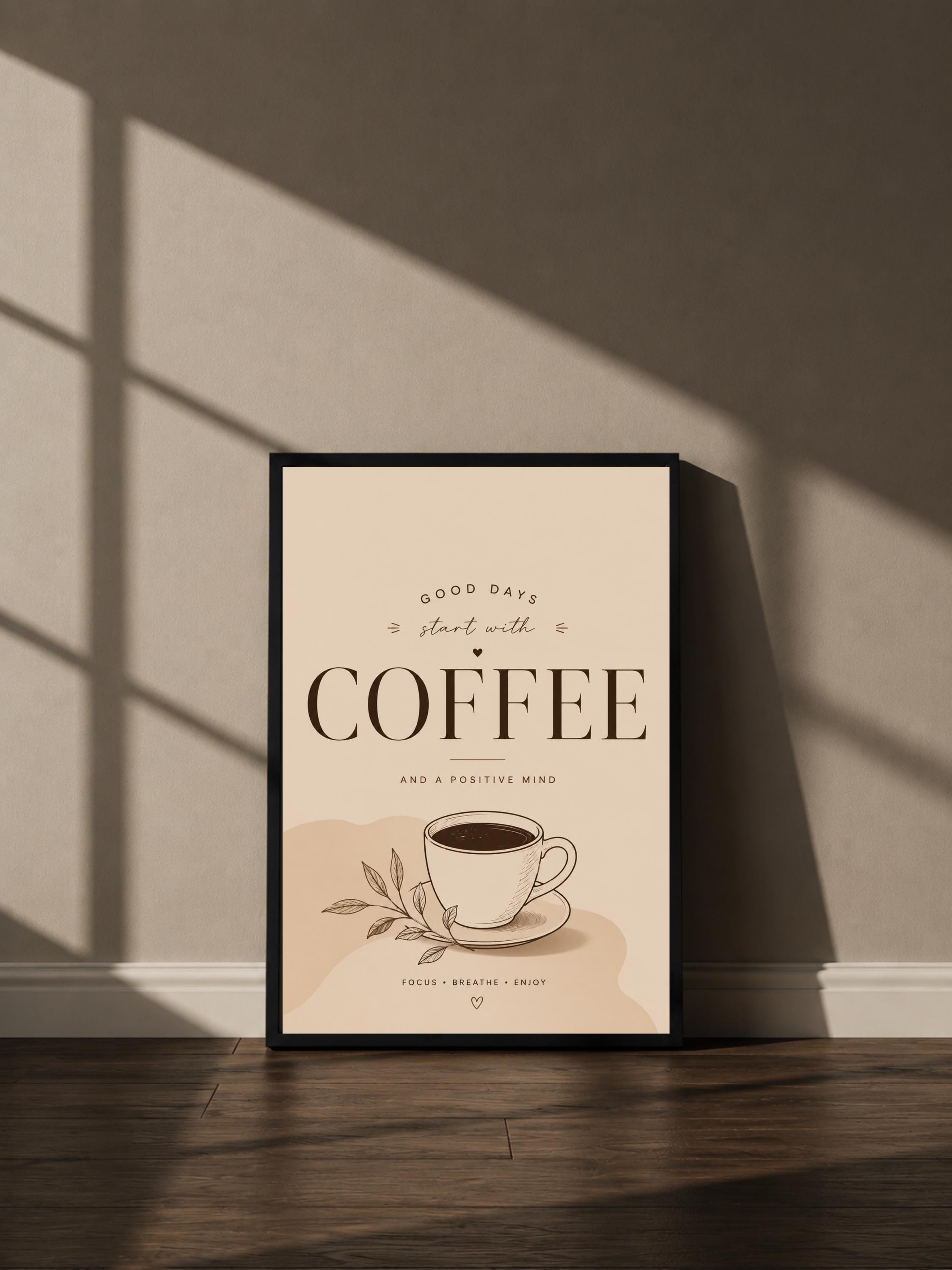 Wandbild - Coffee Poster Wall Art Küche Kaffee Guide Print Minimalistisch Illustration Cafe Deko Wanddeko Urban Dekoration __etsy:8156691235