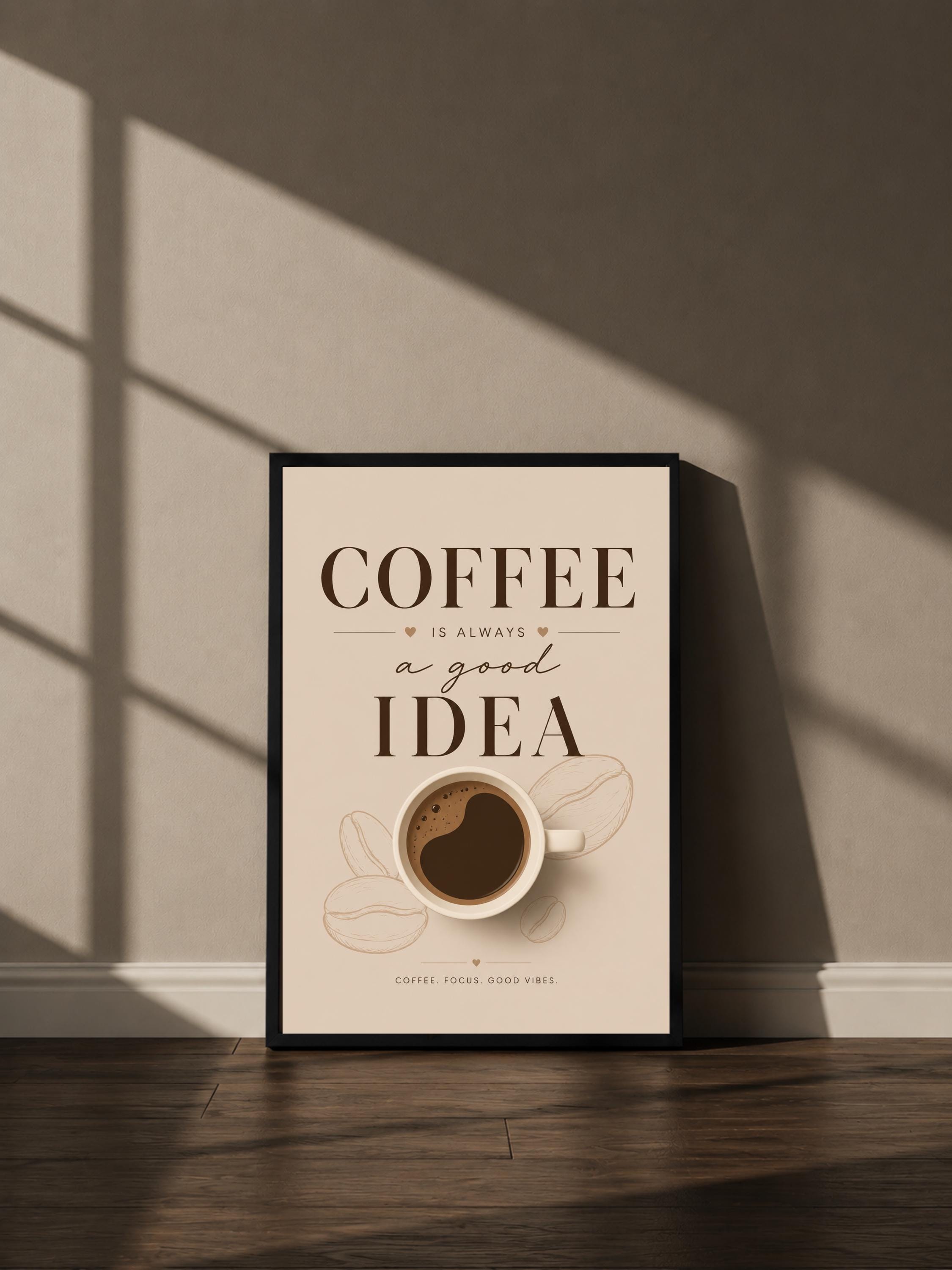 Wandbild - Coffee Poster Wall Art Küche Kaffee Guide Print Minimalistisch Illustration Cafe Deko Wanddeko Urban Dekoration __etsy:8156692619