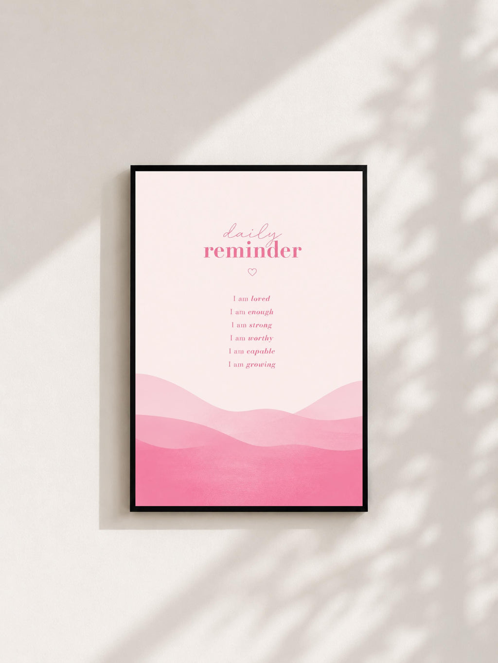 Wandbild - Daily Reminder Minimalistisch Wanddekoration Frauen Femme Motivation Manifestation Aura Poster Wall Art Decor spiritual __etsy:8154513007