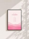 Wandbild - Daily Reminder Minimalistisch Wanddekoration Frauen Femme Motivation Manifestation Aura Poster Wall Art Decor spiritual __etsy:8154513007