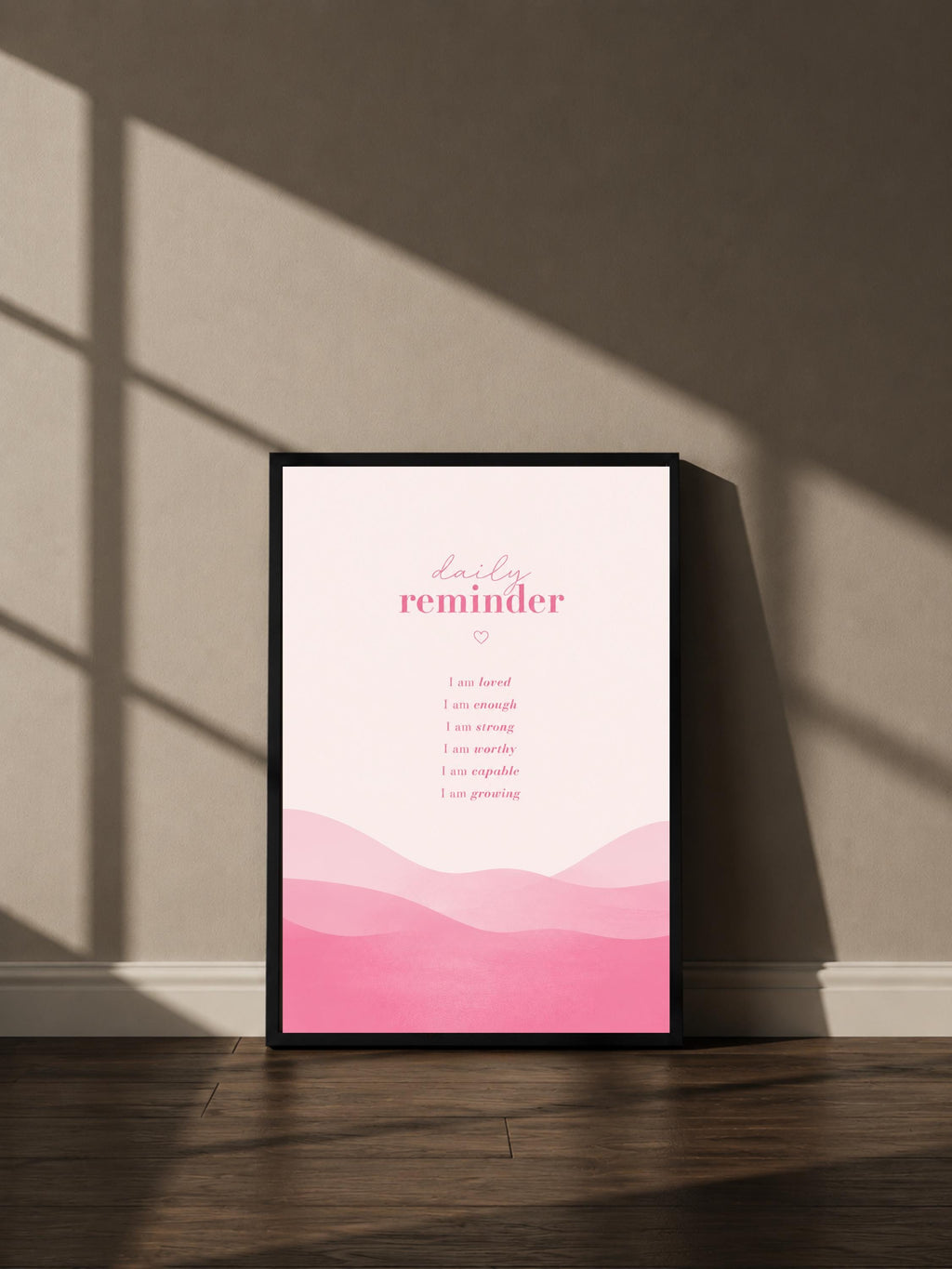 Wandbild - Daily Reminder Minimalistisch Wanddekoration Frauen Femme Motivation Manifestation Aura Poster Wall Art Decor spiritual __etsy:8106607230