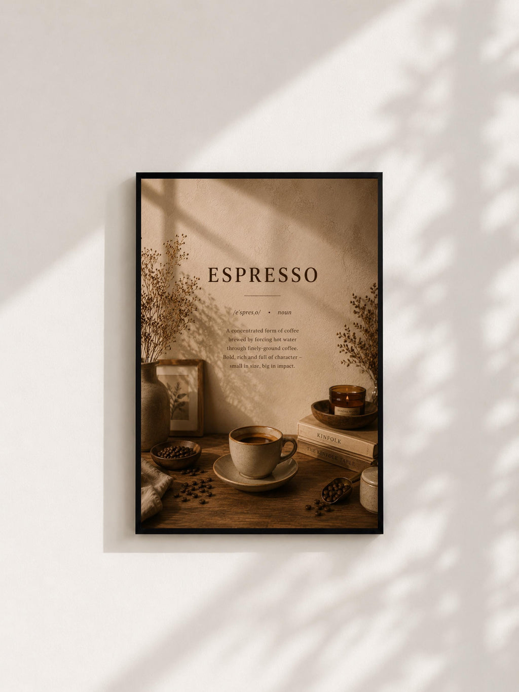Wandbild - Espresso Coffee Poster Wall Art Küche Kaffee Guide Print Minimalistisch Illustration Cafe Deko Wanddeko Urban Dekoration __etsy:8155948593