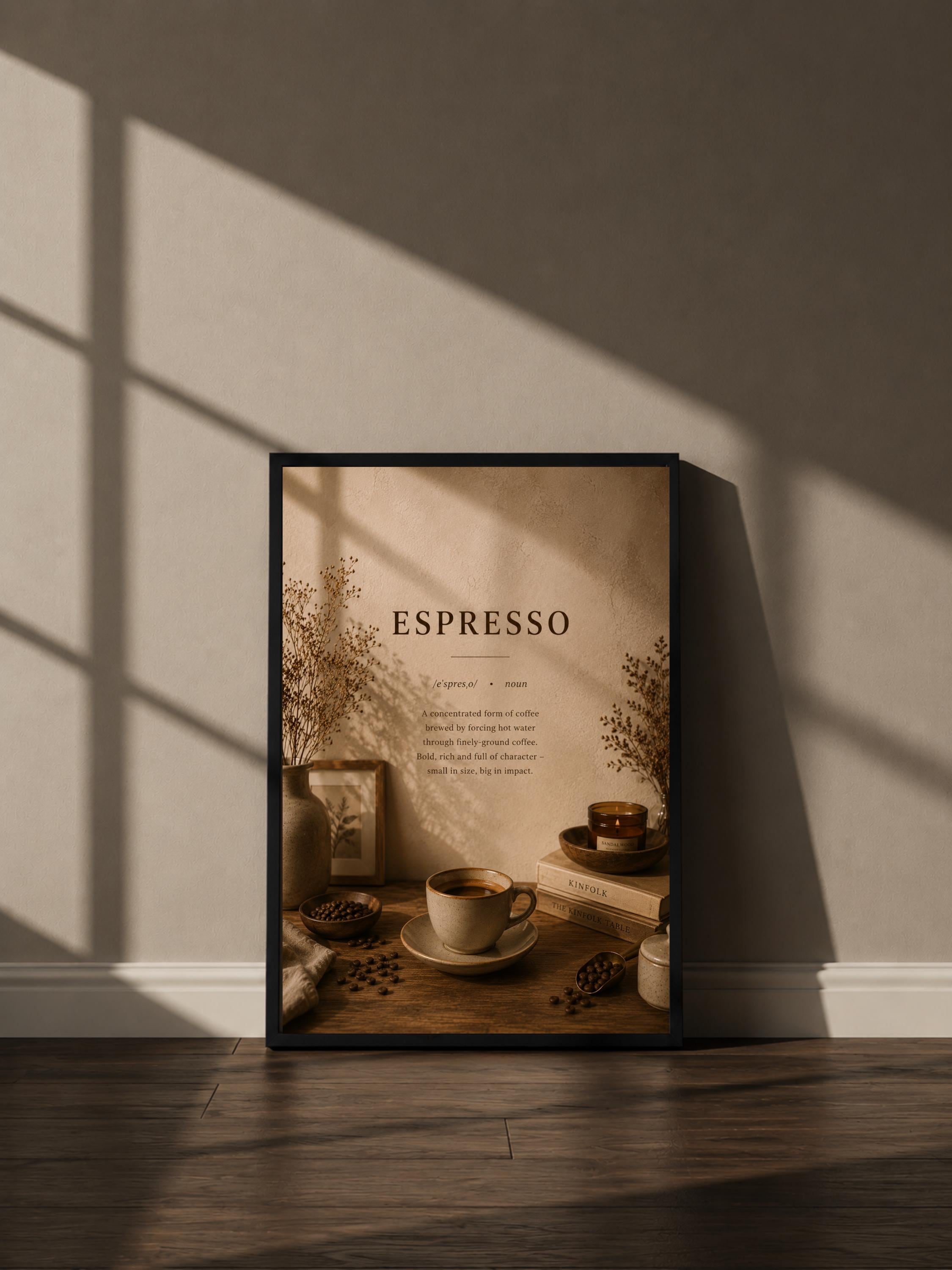 Wandbild - Espresso Coffee Poster Wall Art Küche Kaffee Guide Print Minimalistisch Illustration Cafe Deko Wanddeko Urban Dekoration __etsy:8108043110