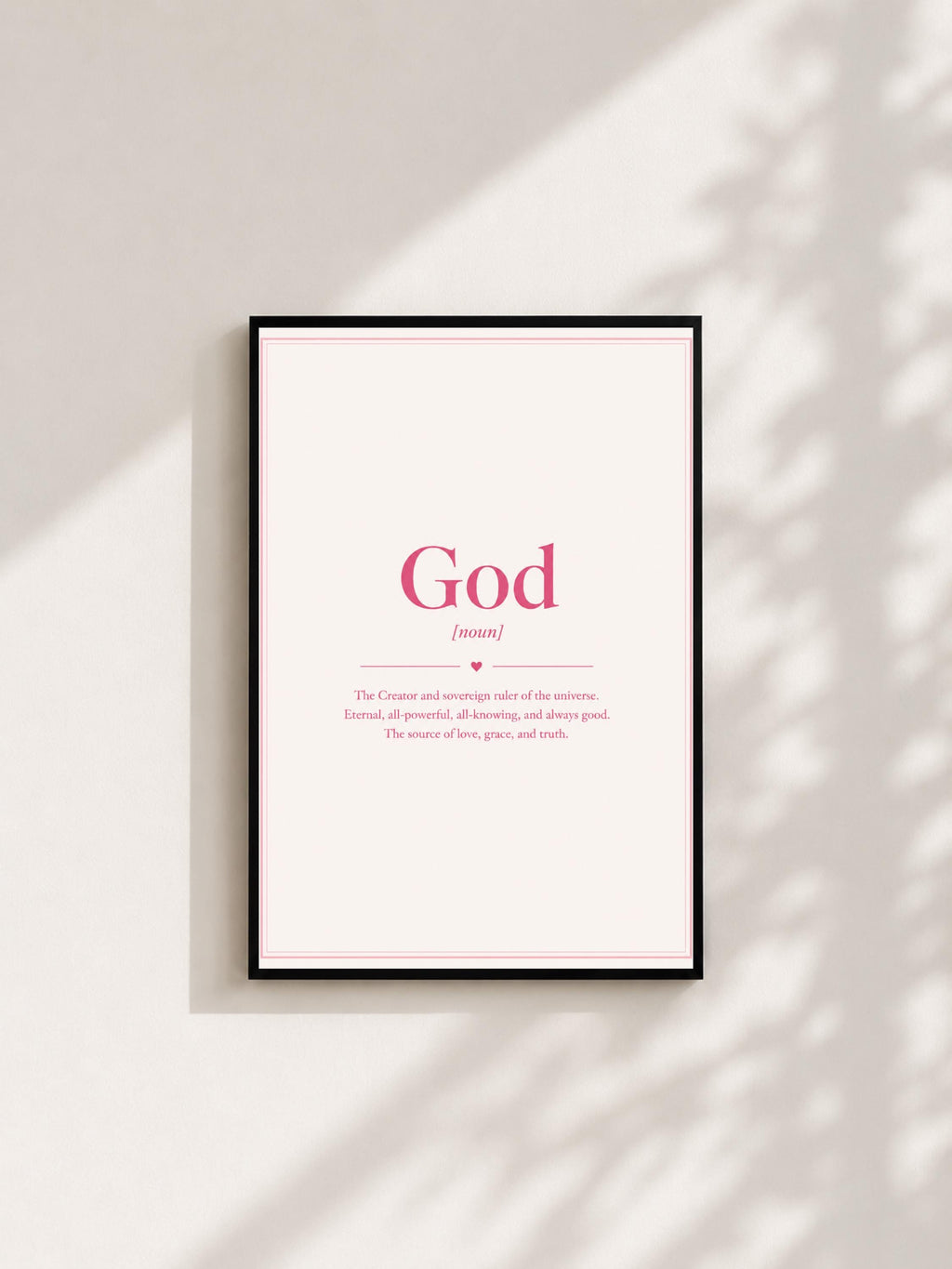 Wandbild - God Quote Poster Typografie Wall Art Inspirational Statement Coquette Frauen Aesthetic Girly Motivationsbilder Wanddekoration __etsy:8155571647