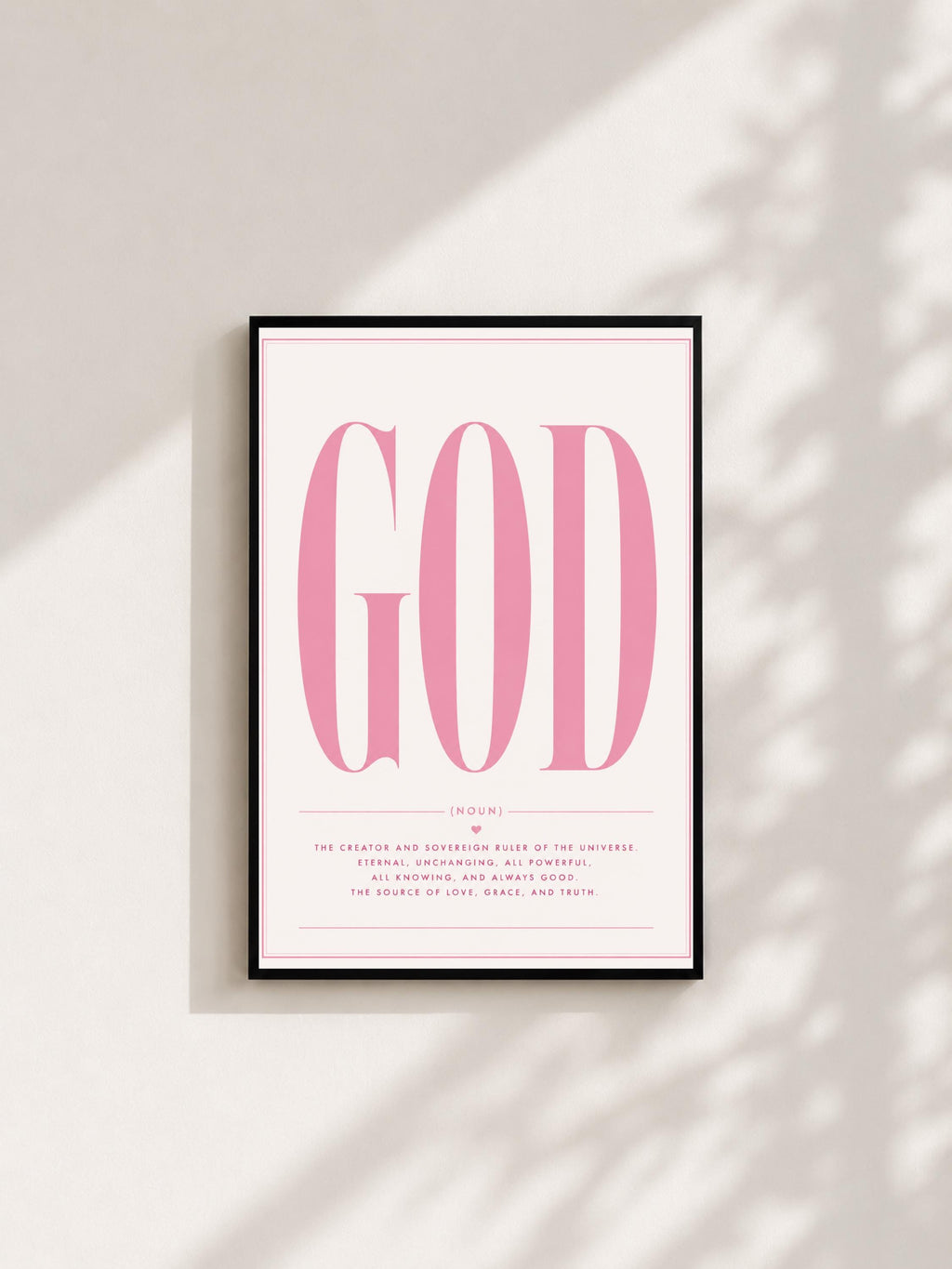 Wandbild - God Quote Poster Typografie Wall Art Inspirational Statement Coquette Frauen Aesthetic Girly Motivationsbilder Wanddekoration __etsy:8107666188