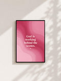 Wandbild - God Quote Poster Typografie Wall Art Inspirational Statement Coquette Frauen Aesthetic Girly Motivationsbilder Wanddekoration __etsy:8107673490