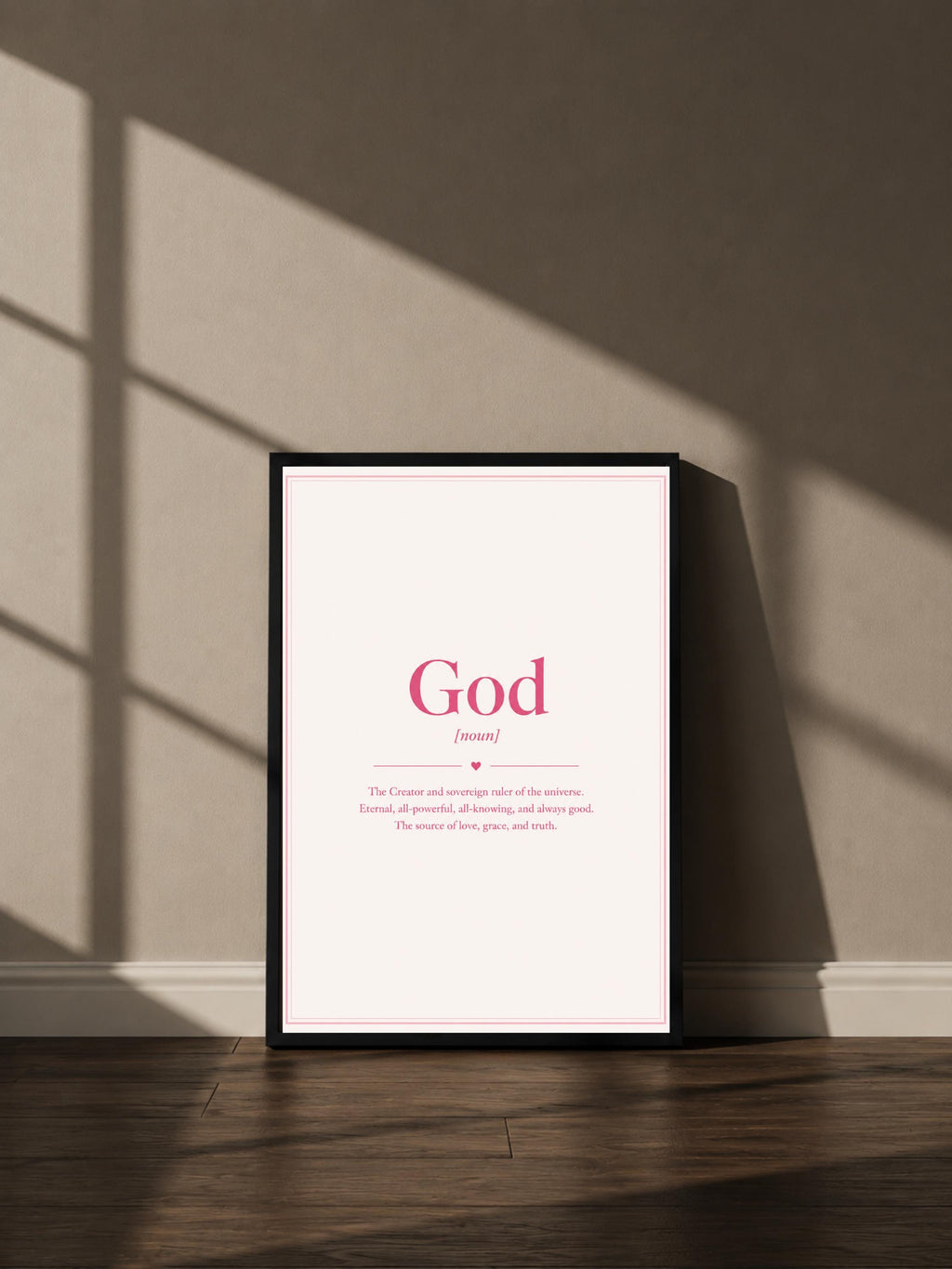 Wandbild - God Quote Poster Typografie Wall Art Inspirational Statement Coquette Frauen Aesthetic Girly Motivationsbilder Wanddekoration __etsy:8107666992