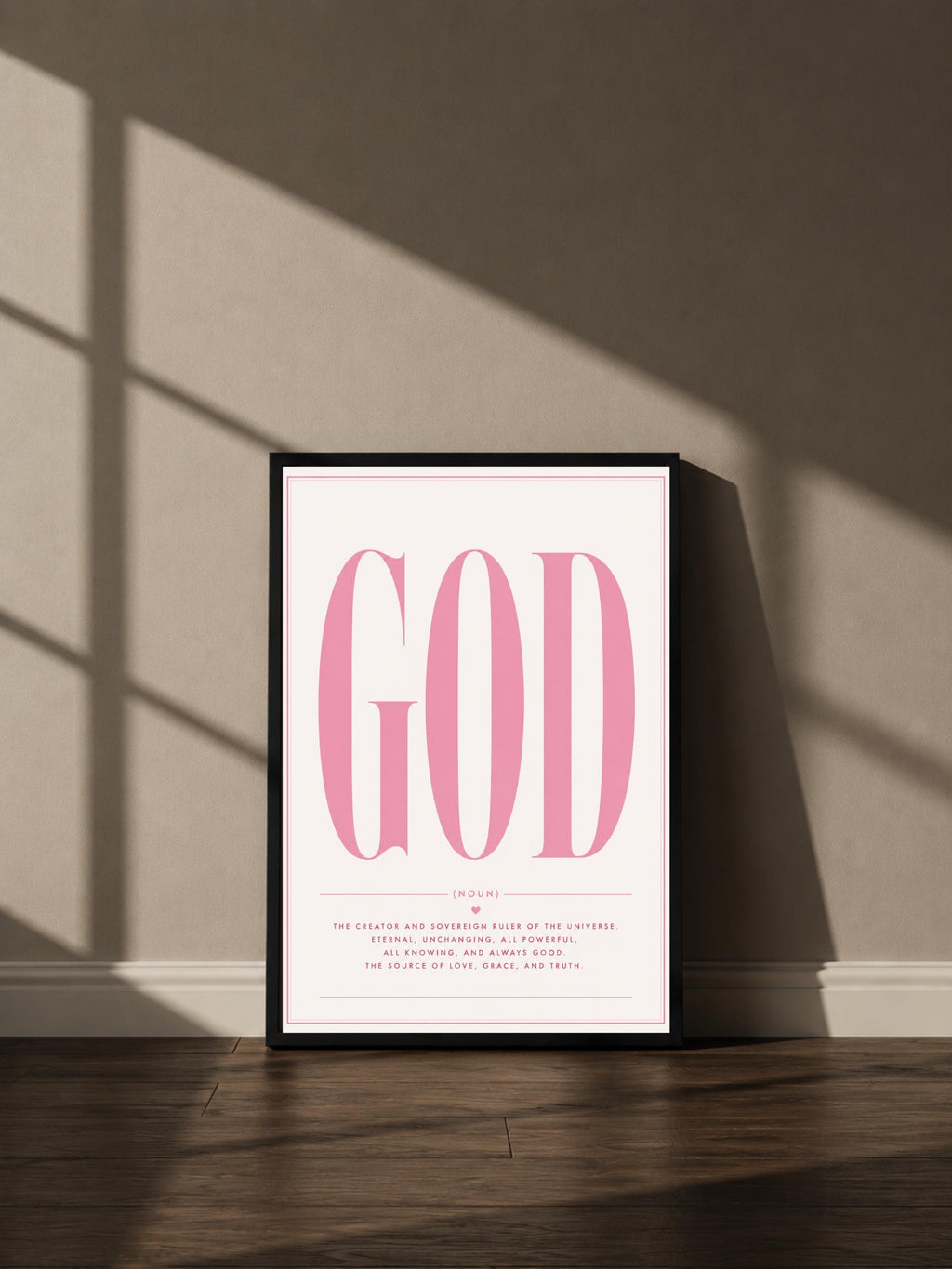 Wandbild - God Quote Poster Typografie Wall Art Inspirational Statement Coquette Frauen Aesthetic Girly Motivationsbilder Wanddekoration __etsy:8107666388