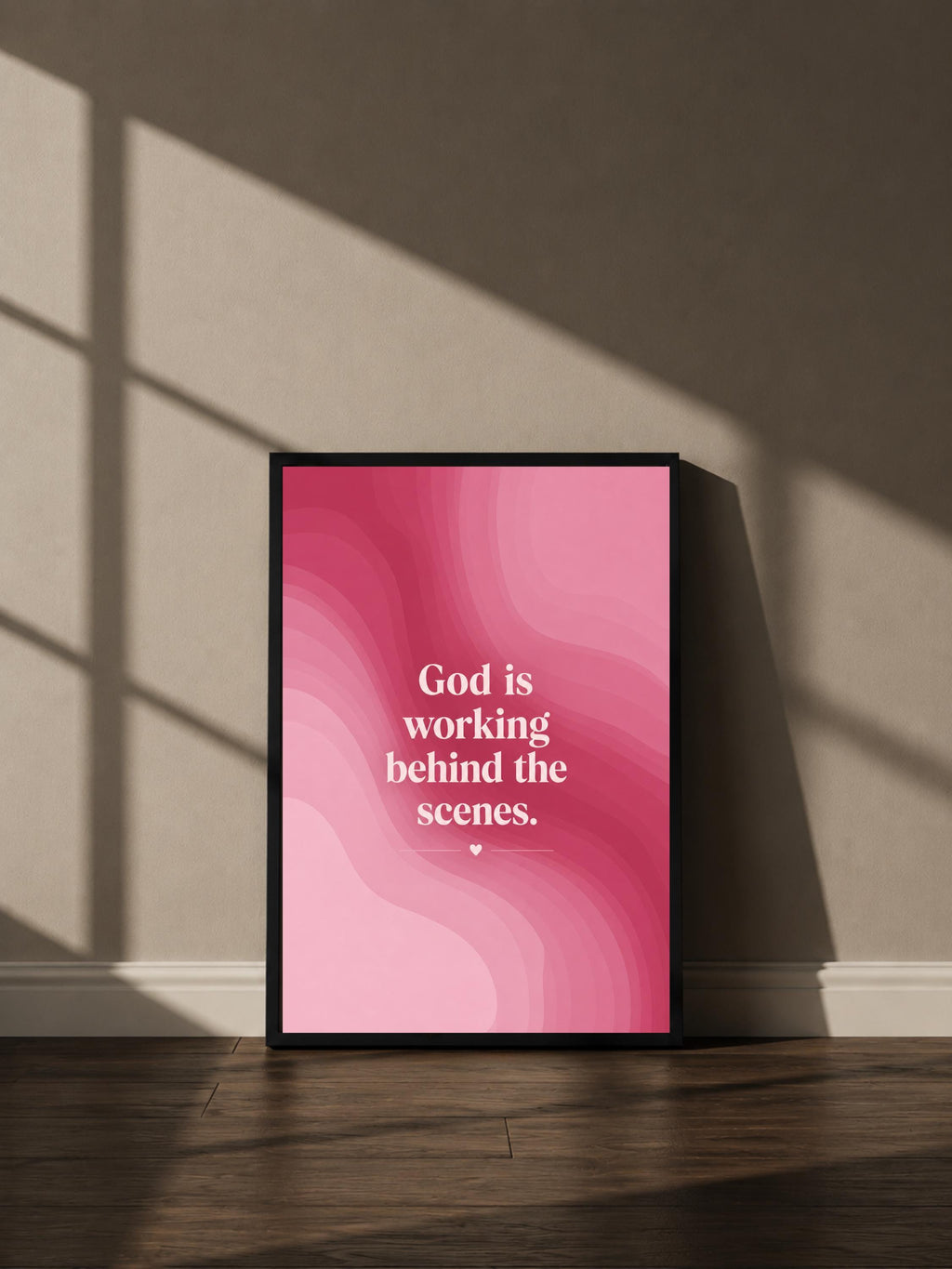 Wandbild - God Quote Poster Typografie Wall Art Inspirational Statement Coquette Frauen Aesthetic Girly Motivationsbilder Wanddekoration __etsy:8155578315