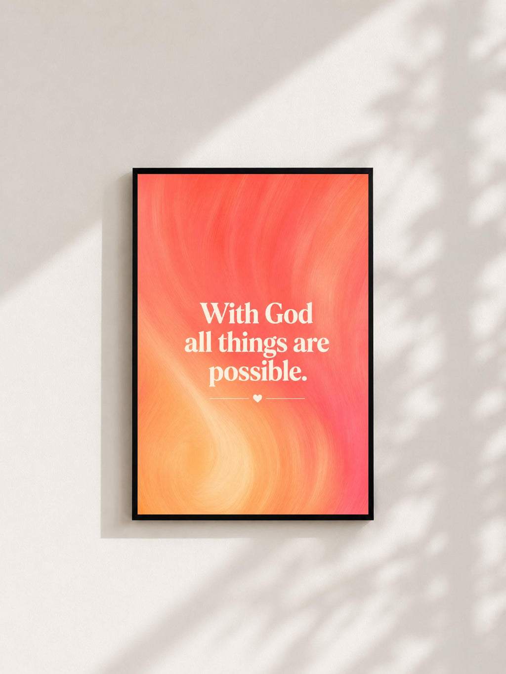 Wandbild - God Quote Typografie Wall Art Inspirational Statement Coquette Frauen Aesthetic Girly Motivationsbilder Wanddekoration __etsy:8155588385
