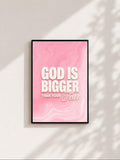 Wandbild - God Quote Typografie Wall Art Inspirational Statement Coquette Frauen Aesthetic Girly Motivationsbilder Wanddekoration __etsy:8108794454
