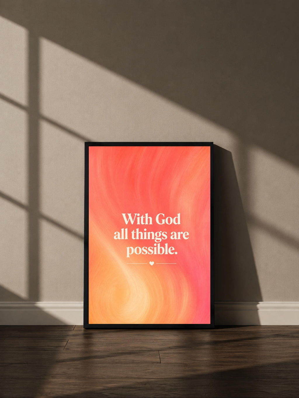 Wandbild - God Quote Typografie Wall Art Inspirational Statement Coquette Frauen Aesthetic Girly Motivationsbilder Wanddekoration __etsy:8155588259