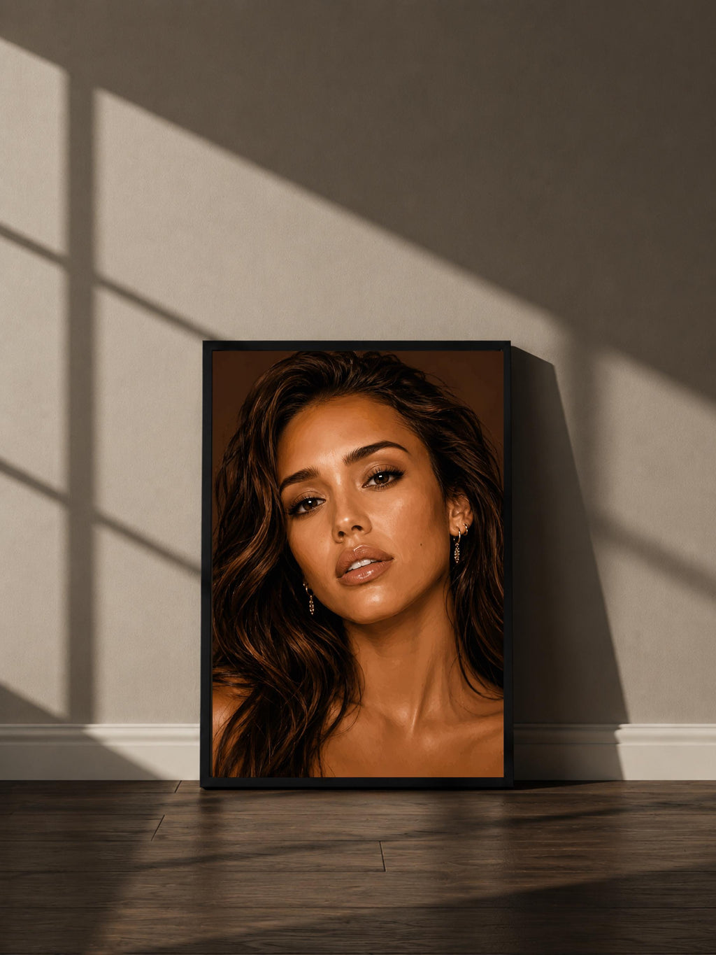 Wandbild - Jessica Alba Illustration Wall Art Poster Frauen Femme Weiblichkeit Wanddeko Kunst für Wohnzimmer Schlafzimmer Print Pop Art __etsy:8106577092