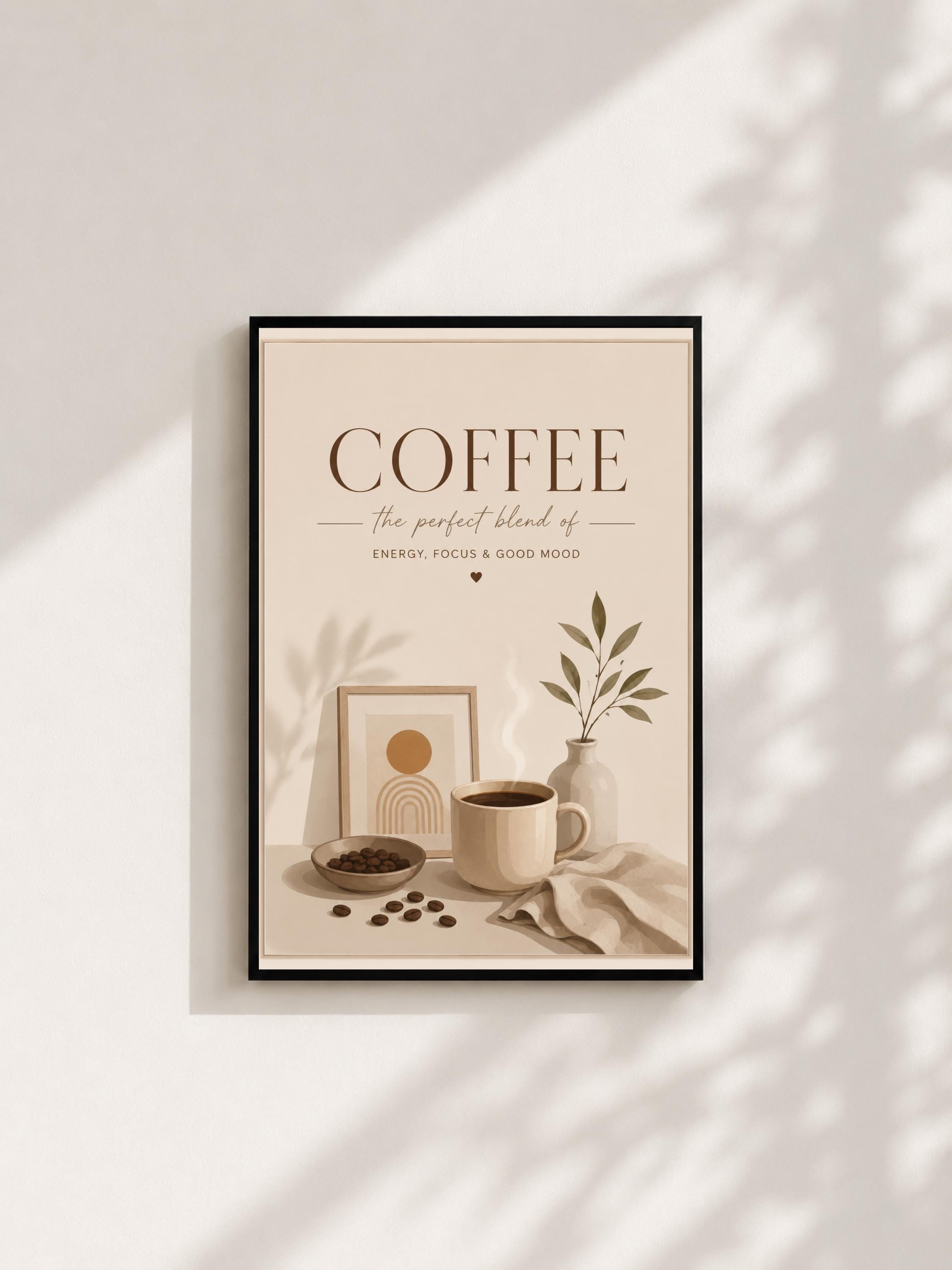 Wandbild - Kaffee Vintage Coffee Poster Wall Art Küche Kaffee Guide Print Minimalistisch Illustration Cafe Deko Wanddeko Urban Dekoration __etsy:8094750498