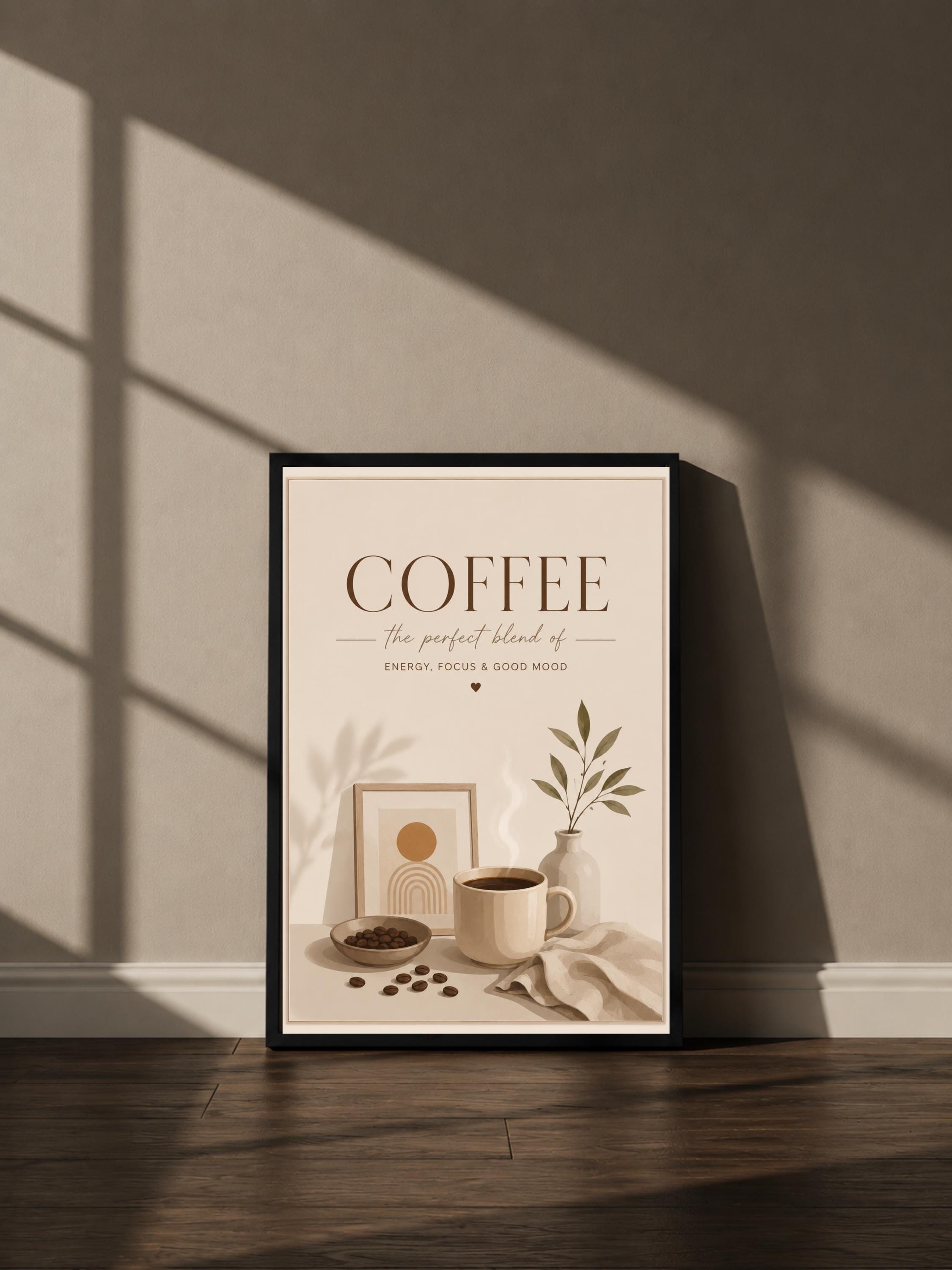 Wandbild - Kaffee Vintage Coffee Poster Wall Art Küche Kaffee Guide Print Minimalistisch Illustration Cafe Deko Wanddeko Urban Dekoration __etsy:8094750358