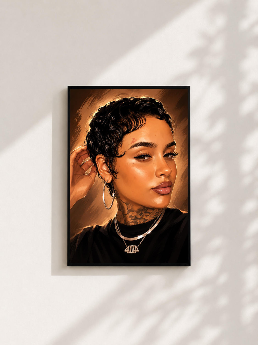 Wandbild - Kehlani Illustration Wall Art Poster Frauen Femme Weiblichkeit Wanddeko Kunst für Wohnzimmer Schlafzimmer Print Pop Art Künstler __etsy:8109537200