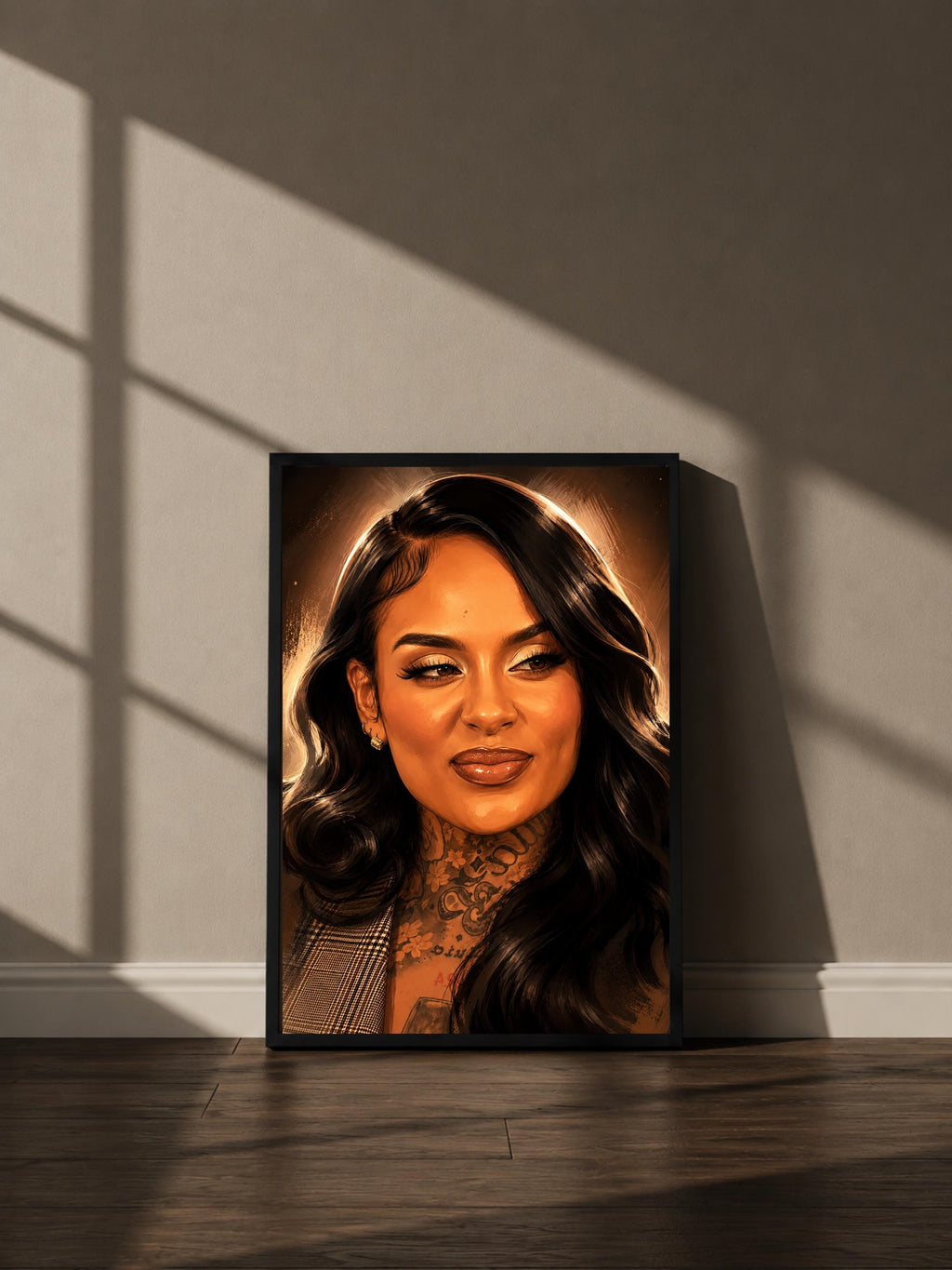 Wandbild - Kehlani Illustration Wall Art Poster Frauen Femme Weiblichkeit Wanddeko Kunst für Wohnzimmer Schlafzimmer Print Pop Art Künstler __etsy:8157441943