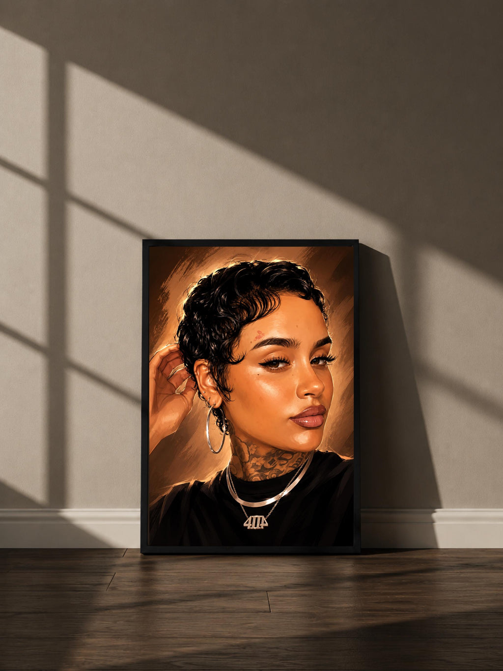 Wandbild - Kehlani Illustration Wall Art Poster Frauen Femme Weiblichkeit Wanddeko Kunst für Wohnzimmer Schlafzimmer Print Pop Art Künstler __etsy:8109537562