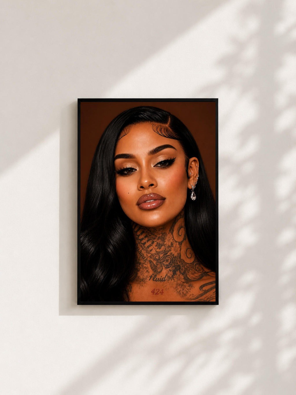 Wandbild - Kehlani Illustration Wall Art Poster Frauen Femme Weiblichkeit Wanddeko Kunst für Wohnzimmer Schlafzimmer Print Pop Art Oldschool __etsy:8094771644