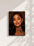 Wandbild - Kehlani Illustration Wall Art Poster Frauen Femme Weiblichkeit Wanddeko Kunst für Wohnzimmer Schlafzimmer Print Pop Art Oldschool __etsy:8094771644