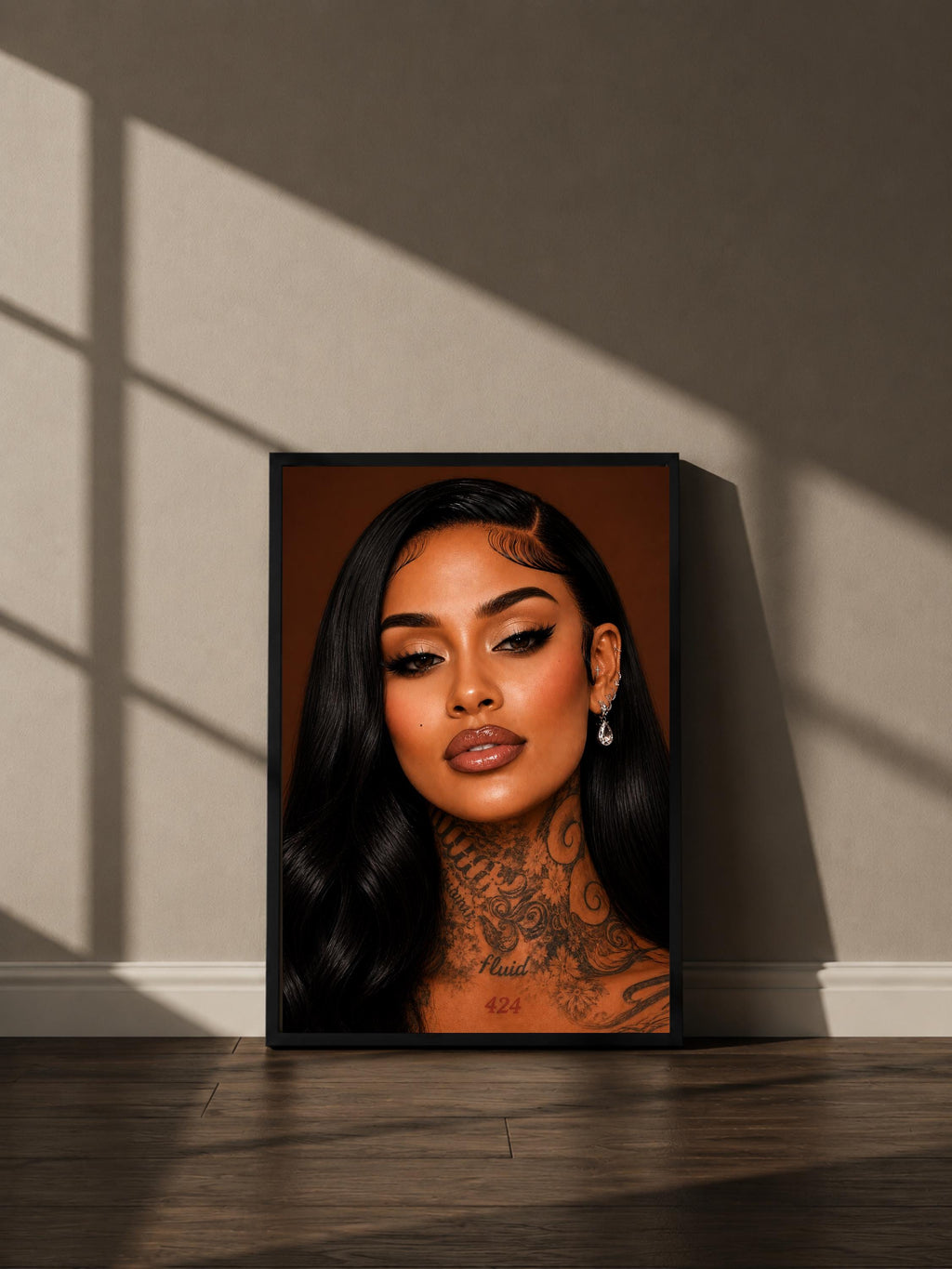 Wandbild - Kehlani Illustration Wall Art Poster Frauen Femme Weiblichkeit Wanddeko Kunst für Wohnzimmer Schlafzimmer Print Pop Art Oldschool __etsy:8142677263