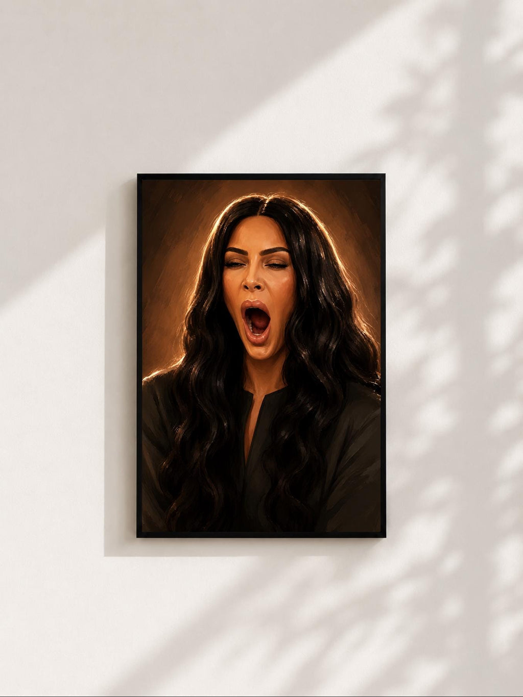 Wandbild - Kim Kardashian Illustration Wall Art Poster Frauen Femme Weiblichkeit Wanddeko Kunst für Wohnzimmer Schlafzimmer Print Pop Art __etsy:8112379938