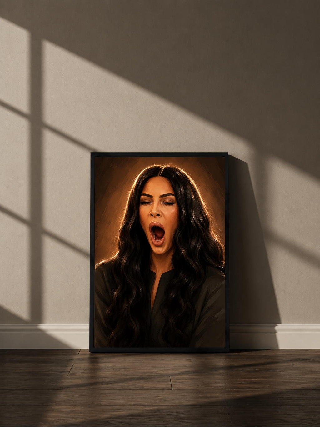 Wandbild - Kim Kardashian Illustration Wall Art Poster Frauen Femme Weiblichkeit Wanddeko Kunst für Wohnzimmer Schlafzimmer Print Pop Art __etsy:8112379622